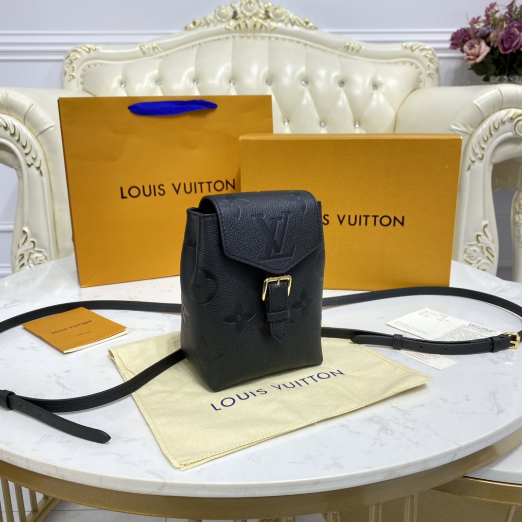 Louis Vuitton TINY BACKPACK Bag Monogram Empreinte M80596 Black